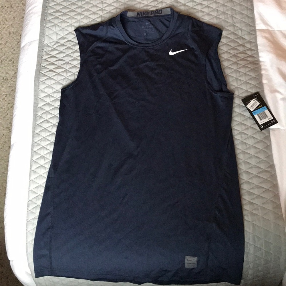 Blue Nike Dri Fit sleeveless tank